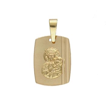 Złoty medalik z wizerunkiem Matki Boskiej Częstochowskiej. ZA 6062C.jpg